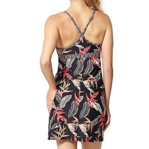 Athleta Women Floral Shorebreak Swim Summer Dress Leaf Print Cover Up Sz M - Picture 1 of 12
